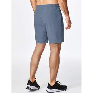 JMIERR Short de sport pour homme, extensible dans les 4 sens, avec poches à fermeture éclair et cordon de serrage de 7 pouces, taille XXS, teint uni, logo technique foncé, taille élastique - Product Image 3
