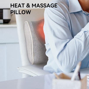Cojín de Masaje Portátil Tejido con Calor para Cuello, Espalda y Cervicales, Ideal para Viajes en Avión, Dormir, Acampar, Cuidado Postparto y Uso en Hoteles - Product Image 2