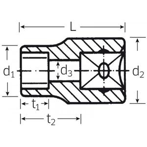 STAHLWILLE - 03270012 1/2 ''Enchufes para TORX externo®Tornillos-EAN 4018754007271 HAND SOCKETS 1/2" - Product Image 2
