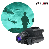 Monokuler Penglihatan Malam PVS14 Gen2+/Gen3 IIT FOM1200+ Fosfor Putih Tabung P43 FOM 1400-1800 Resolusi 64lp/mm Tahan Air IP67