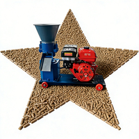 Máquina de Pellets a Gasolina, Sin Necesidad de Electricidad, para Aserrín de Madera, Paja, Hierba, Biomasa, para Alimento de Animales de Granja