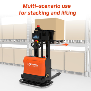 Reeman 1.5t Pallet tự tải của nhãn hiệu xe nâng điện tay Stacker reclaimers tải nặng Công suất Slam Laser robot xe nâng agv - Product Image 5