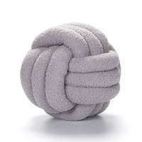Großhandel Ins Weihnachts kissen Samt Kissen bezug Knoten Baby Throw Kissen Geschenk Schlafs ofa Round Knot Ball Luxus Kissen bezug