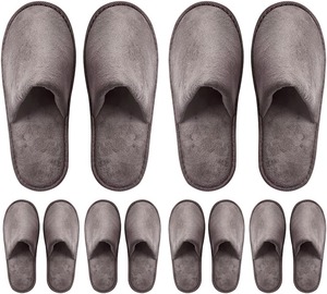 Biểu tượng tùy chỉnh san hô Fleece khách sạn Dép thấp moq 500 cặp Non-Slip nhanh chóng khô số lượng lớn bán buôn mềm tính năng - Product Image 1