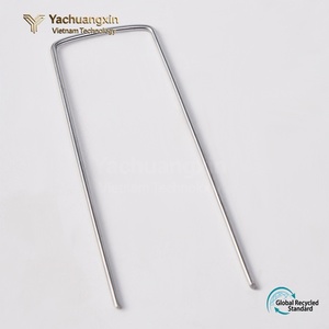 YCX Horticultural U-Shaped Nail for Greenhouse Weeding Cloth Insect Proof Net Fixing with Gasket Industrial Grade <b>Metal</b> <b>Tent</b> <b>Peg</b> - Product Image 2