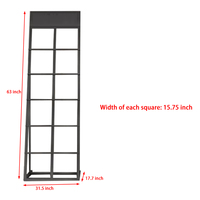 Échantillon de grands carreaux en métal personnalisés, rotatif sur deux côtés, curseur de style coulissant, support en pierre pour carreaux de céramique, présentoir pour carreaux de céramique