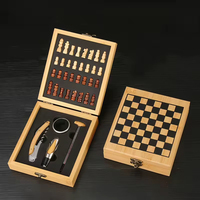 Ensemble cadeau d'ouvre-bouteille en bambou personnalisé - Tire-bouchon et accessoires dans une boîte en bois de qualité supérieure pour cadeaux d'entreprise, événements, promotions