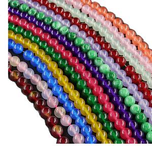 Perles de pierres précieuses en vrac pour bracelet diy, perles de pierre naturelle oeil de tigre de haute qualité pour la fabrication de bijoux 4/6/8/10mm en gros - Product Image 1