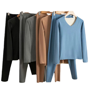 Nueva Ropa y Pantalones de Terciopelo Alemán Transpirables para Hombre, Conjunto Masculino Grueso, Ropa Interior Térmica al por Mayor - Product Image 1