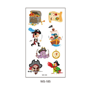 Vente en gros Tatouage pour enfants respectueux de la peau Autocollant de tatouage Cosplay <span class=keywords><strong>Pirate</strong></span> pour enfants Enfants - Product Image 5