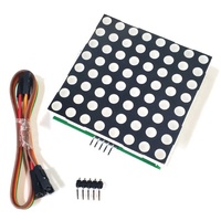 MAX7219 Modul Tampilan Drive Matriks Titik Besar 2088AS 60*60MM Papan Pengontrol Chip Tunggal Matriks Titik
