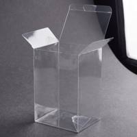 Boîte en plastique transparente personnalisée en acétate PET PVC, emballage pliable pour bougies, cadeaux et cosmétiques, boîte en plastique transparente avec trou de suspension