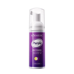 Mousse nettoyante pour les dents blanchissante violette KORMESI 60 ml, marque privée, OEM personnalisé, ingrédients doux, correction de la mousse dentaire - Product Image 6