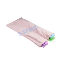 Exquis Couture Tirage Chaîne Top Rack Wraps Logo Impression 4 Compartiments Mahjong Supports En Bois Velours Sac