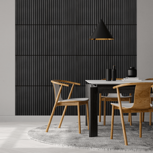 Paneles Decorativos Modernos de Alta Calidad para Cabeceras Interiores de 600*600 mm, Paneles de Listones de Fibra de Madera Aku para Paredes, Paneles de Madera de Roble Akupanel - Product Image 5