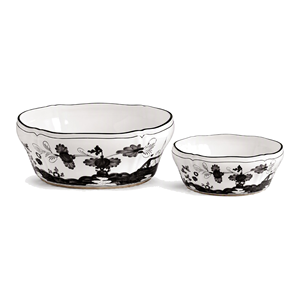 Kit de bols à fruits et tasses en porcelaine italienne orientale 7+10 pouces, motif floral, résistant au lave-vaisselle, emballage coffret cadeau complet, vente chaude - Product Image 1