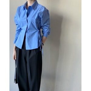 Chemise pour femmes, style ou logo personnalisé, ODM, <span class=keywords><strong>chic</strong></span> coréen, décontractée, printemps, chemisier, taille cintrée, <span class=keywords><strong>haut</strong></span> pour femmes - Product Image 5