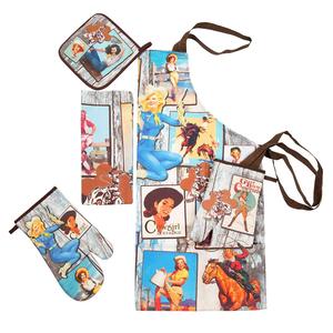 Tùy Chỉnh Thiết Kế In Nấu Ăn Nhà Bếp Tạp Dề Bông Đen - Product Image 5