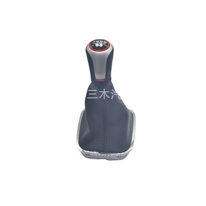 Pomo de palanca de cambios para coche Polo 11-17, cubierta ergonómica de cuero para pomo de cambio - Product Image 1