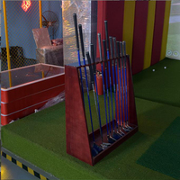 Banana Land Grand écran d'impact de golf intérieur Écran de simulateur d'écran à cadre fixe Jeu de golf de simulation haut de gamme