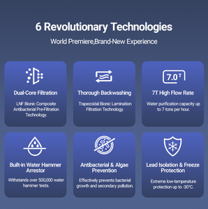 <span class=keywords><strong>2025</strong></span> nhanh nước lọc trước tự động rửa ngược không làm tắc nghẽn 2 giai đoạn Hệ thống lọc nước máy lọc để loại bỏ trầm tích - Product Image 5