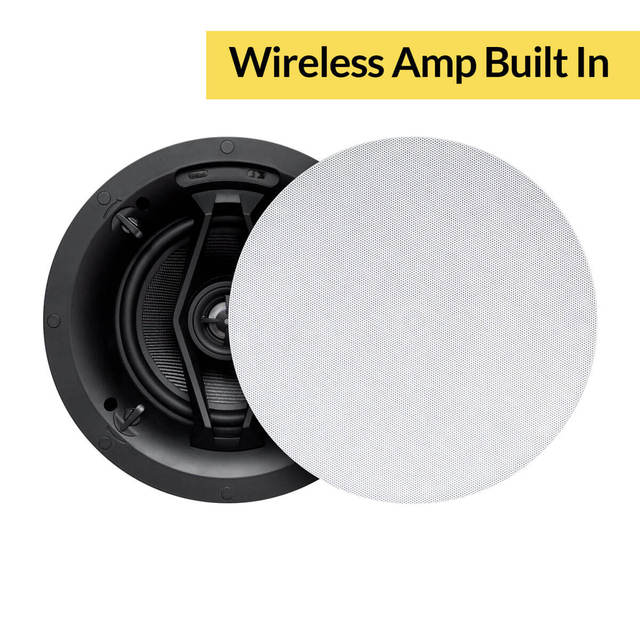 WBC65 Wireless Multiroom Ceiling Speakers Stereo and Mono Mode Aesthetically Pleasing 24V