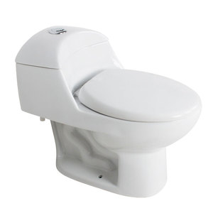 Inodoro de Cerámica Blanco de Una Pieza de Venta Caliente, con Doble Descarga y Drenaje Sifónico, Montado en el Suelo, Accesorio de Baño WC - Product Image 2