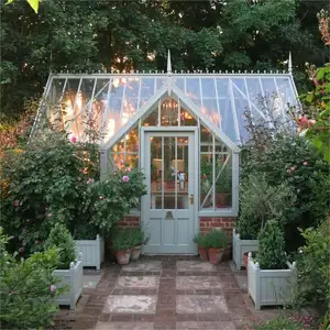 Prefabricated Winter Garden Patio Enclosure Modern Glass House Free Standing 3 4 Seasons Sun Room Aluminum Sunroom