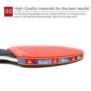 L'ensemble <span class=keywords><strong>de</strong></span> pagaies <span class=keywords><strong>de</strong></span> <span class=keywords><strong>ping</strong></span>-<span class=keywords><strong>pong</strong></span> comprend des balles <span class=keywords><strong>de</strong></span> raquette <span class=keywords><strong>de</strong></span> tennis <span class=keywords><strong>de</strong></span> <span class=keywords><strong>table</strong></span> <span class=keywords><strong>de</strong></span> haute qualité filet portable avec sac <span class=keywords><strong>de</strong></span> transport pour enfants adultes - Product Image 4