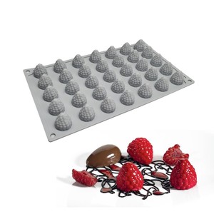 35 Holtes Frambozen Fruitmousse Cake DIY Chocolade Kaars Siliconen Mallen 3D Bakgereedschap Kastanje Pinda Decoratieve Mal - Product Image 1