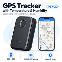 YK-A1 10000mAh Localisateur de véhicule GPS étanche magnétique avec moniteur de température et d'humidité, alarme SOS, suivi en temps réel IP67 4G+2G