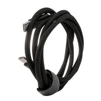 Kabel Pengisian Cepat USB-C ke Type-C Shenzhen Lvxiangyuan, Berbahan Nilon Kepang, PD 65W, 1M, untuk Ponsel dan Tablet
