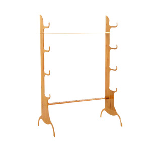 Support de rangement multifonctionnel en bambou pour arcs et flèches, 4, 5 ou 6 compartiments, pour équipement de tir à l'arc et ateliers, type sur pied - Product Image 1