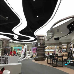 Matériaux <span class=keywords><strong>de</strong></span> finition décoratifs pour plafond, panneaux <span class=keywords><strong>de</strong></span> plafond, plafond en PVC avec éclairage LED, plafond <span class=keywords><strong>de</strong></span> <span class=keywords><strong>voiture</strong></span> pour salle d'exposition - Product Image 6