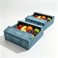 Boîte d'emballage en carton ondulé pour fruits et légumes, fabriquée avec des matériaux recyclés écologiques, robuste, pour l'expédition et l'envoi postal