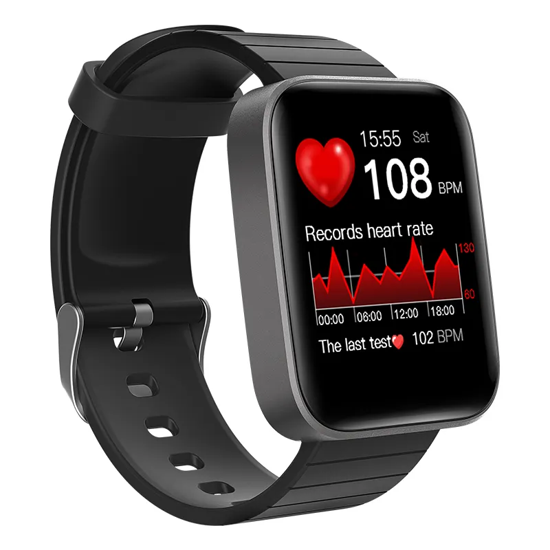 สมาร์ทวอทช์ T68แบบเต็มจอ,นาฬิกาอัจฉริยะตรวจวัดอัตราการเต้นของหัวใจความดันอุณหภูมิร่างกาย F28สำหรับโทรศัพท์ IOS Android