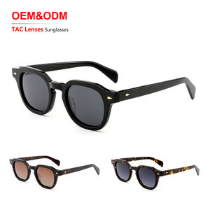 Lunettes de soleil de luxe en acétate pour hommes, OEM ODM, verres polarisés TAC, vente en gros, lunettes anti-lumière bleue unisexes - Product Image 2