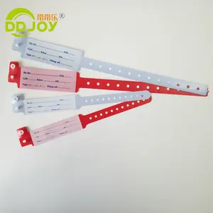 High Quality Bracelet Waterproof Disposable Medical Plastic Hospital Adult Wristband