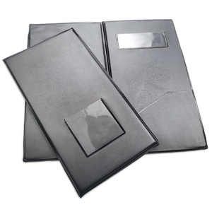 Porte-Comptes en PVC Noir Personnalisé, Étui Imperméable en Plastique pour Reçus de Restaurant, Porte-Comptes pour Clients, Dossier de Reçus pour Café, Hôtel, Bar - Product Image 2