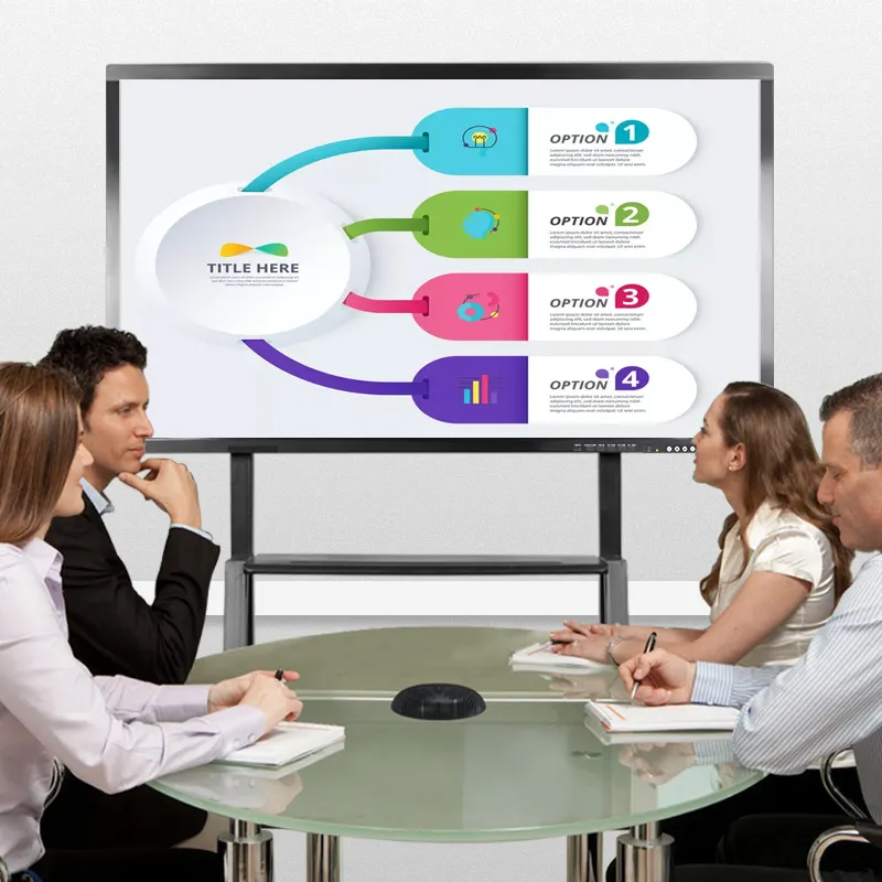 Conference All In One Machine Portable White Boards Schools 55 Board Touch Interactive Flat Panel For Education