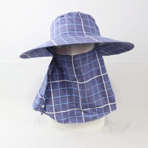 หมวกกันแดดปีกกว้างพร้อมผ้าคลุมคอพิมพ์ลายดอกไม้ระบายอากาศได้ดีสำหรับใช้กลางแจ้งในฤดูใบไม้ผลิฤดูร้อน - Product Image 2