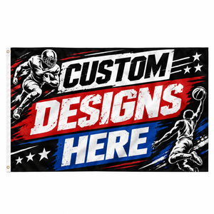 Drapeau publicitaire personnalisé avec logo imprimé numériquement, 3x5 pieds, double face, pour événements promotionnels et publicitaires d'entreprise, drapeau personnalisé 3x5 - Product Image 6
