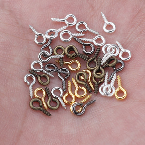 Vis à œillets pour la fabrication de colliers, plaquées fer, paquet de 1000 pièces, Y-01 - Product Image 2
