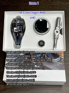 Poignée de levier de changement de vitesse en cristal pour BMW F30 F01 F32 X3 F25 F36 F07 F10 X6 F16 X5 E70 E71, levier de changement de vitesse en cristal, tige courte - Product Image 2