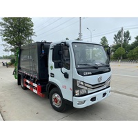 Camion de collecte des déchets municipaux 4x2, camion compacteur de déchets, camion de collecte des ordures lourdes pour le nettoyage urbain