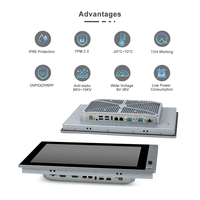 PC industriel tout-en-un OEM 13,3 pouces avec écran tactile IP66, montage mural, Windows 10, USB frontal