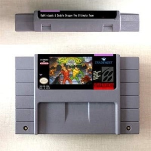 Versión <span class=keywords><strong>de</strong></span> EE. UU. NTSC PAL <span class=keywords><strong>Super</strong></span> para <span class=keywords><strong>Nintendo</strong></span> S Cartucho Battle Blaze Tarjeta <span class=keywords><strong>de</strong></span> <span class=keywords><strong>juego</strong></span>-Double Dragon y Battletoads Material plástico - Product Image 5