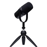 Microphone dynamique USB cardioïde professionnel MV7 pour podcast, filaire, avec suppression du bruit, pour enregistrement en studio, garantie de 3 mois