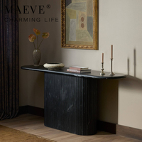 Table console d'intérieur en bois massif, design minimaliste, durable et tendance, pour salon, entrée de maison, aménagement de l'espace