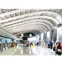 Estructura de Acero de Gran Envergadura para Techos de Edificios de Aeropuertos, Estructura de Armadura Espacial Personalizable